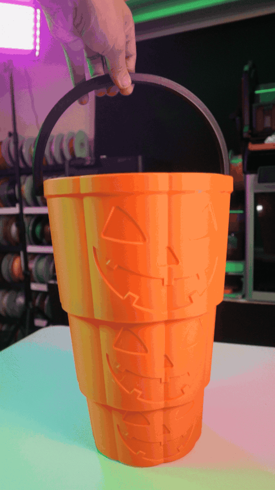 Telescopic Pumpkin Bucket 3D print by Layer Labs, Malta
